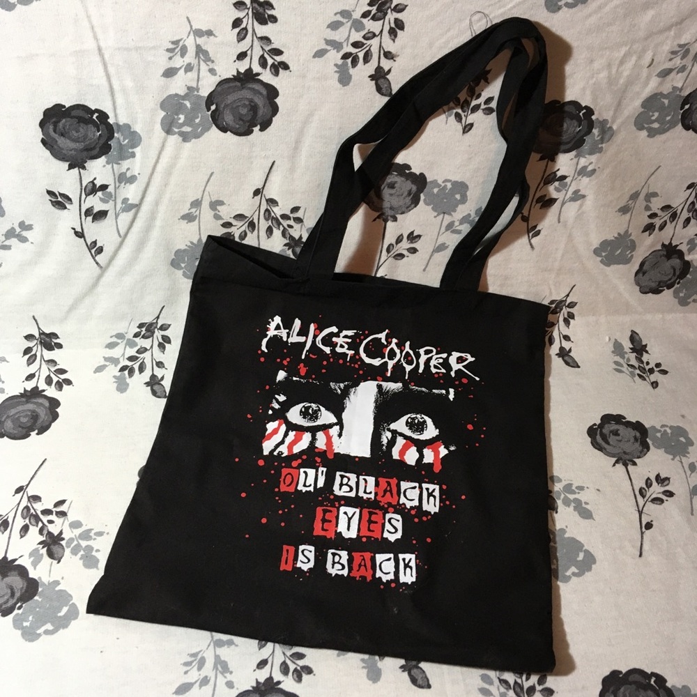 2019 Alice Cooper Black Tote Bag